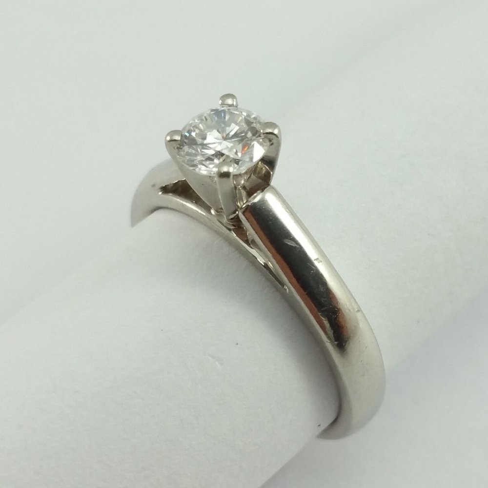 Exquisite Solid White Platinum 950pl Designer Eng… - image 4